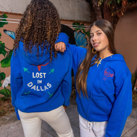 Lost in Dallas Zip Front Hoodie - Lost In LA