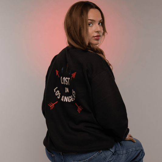 Lost in LA black Crewneck - TSSLA