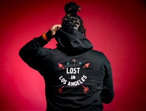 Lost in Los Angeles Black Hoodie - Lost In LA