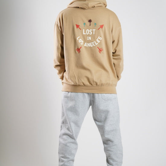 Lost in Los Angeles Tan Hoodie - TSSLA